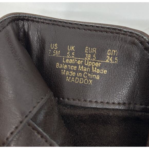 Sam Edelman Women's Maddox Leather Boots Size 7.5 Low Heel Brown - Picture 7 of 7